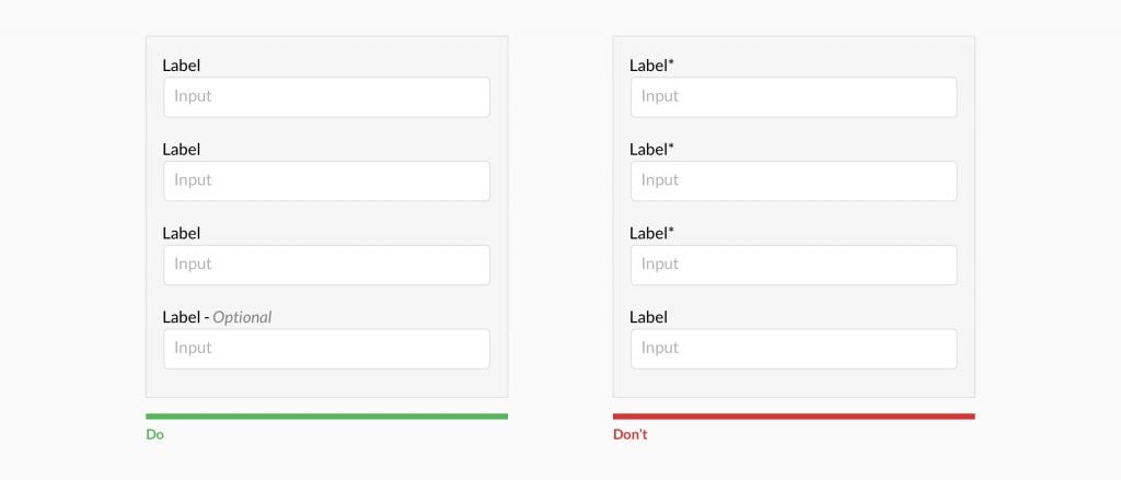 denote optional fields