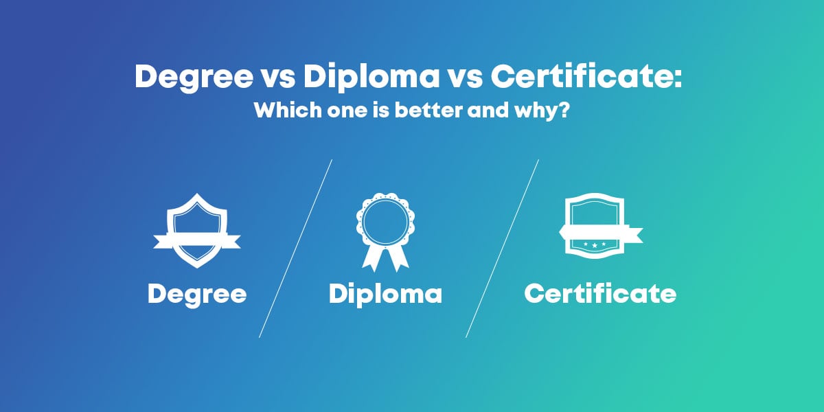 coursework with diploma certificate or equivalent