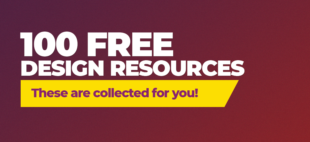 100 Essential Free Resources For Graphic/UI/UX Designers.